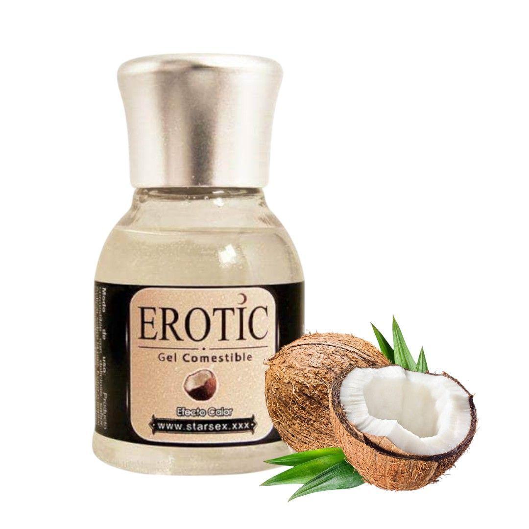Gel Comestible Erotic Coco 30 ml para Masajes y Sexo Oral-0