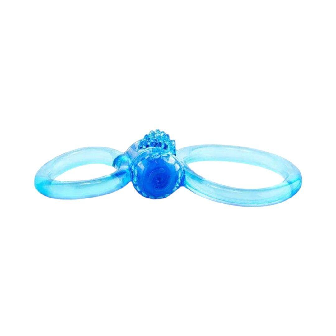 Anillo Vibrador Doble Ofinity Plus Azul-2