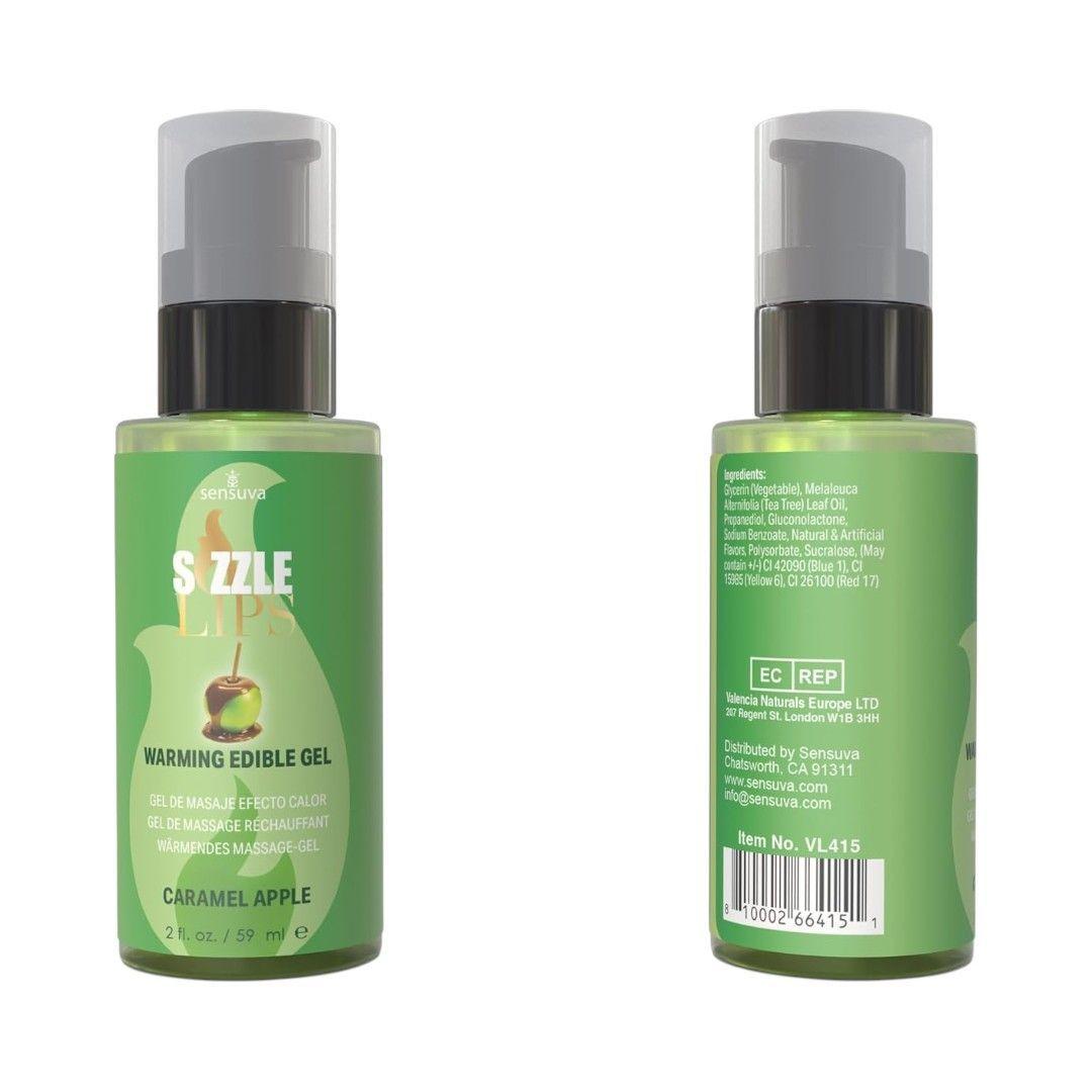 Gel Comestible para Masajes Sizzle Lips Manzana Confitada 59 ml-1