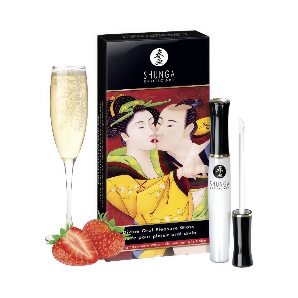 Labial Divino Placer Oral Frutilla Champana 10 ml Shunga-0