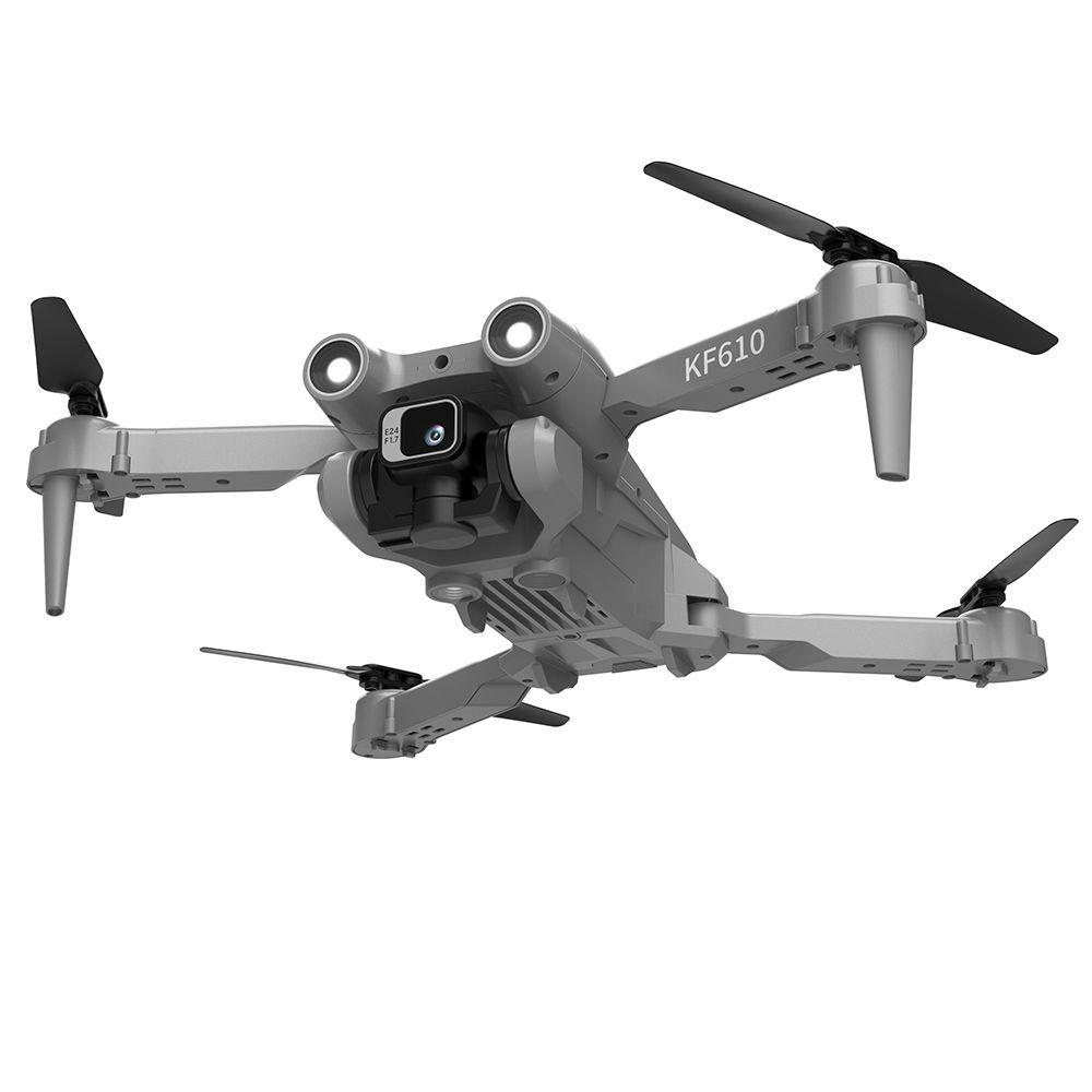 Drone Kf-610 Cámara Dual 3 Baterias Anti-obstáculos Giro 360 v2023 Gray-1