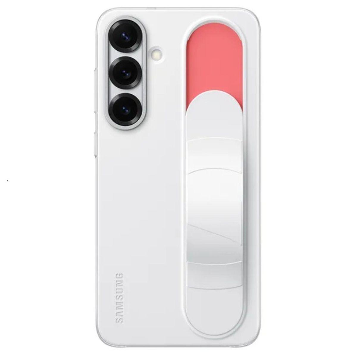 Funda Samsung Galaxy S25 Ultra Standing Grip Case Blanco Original Samsung-3
