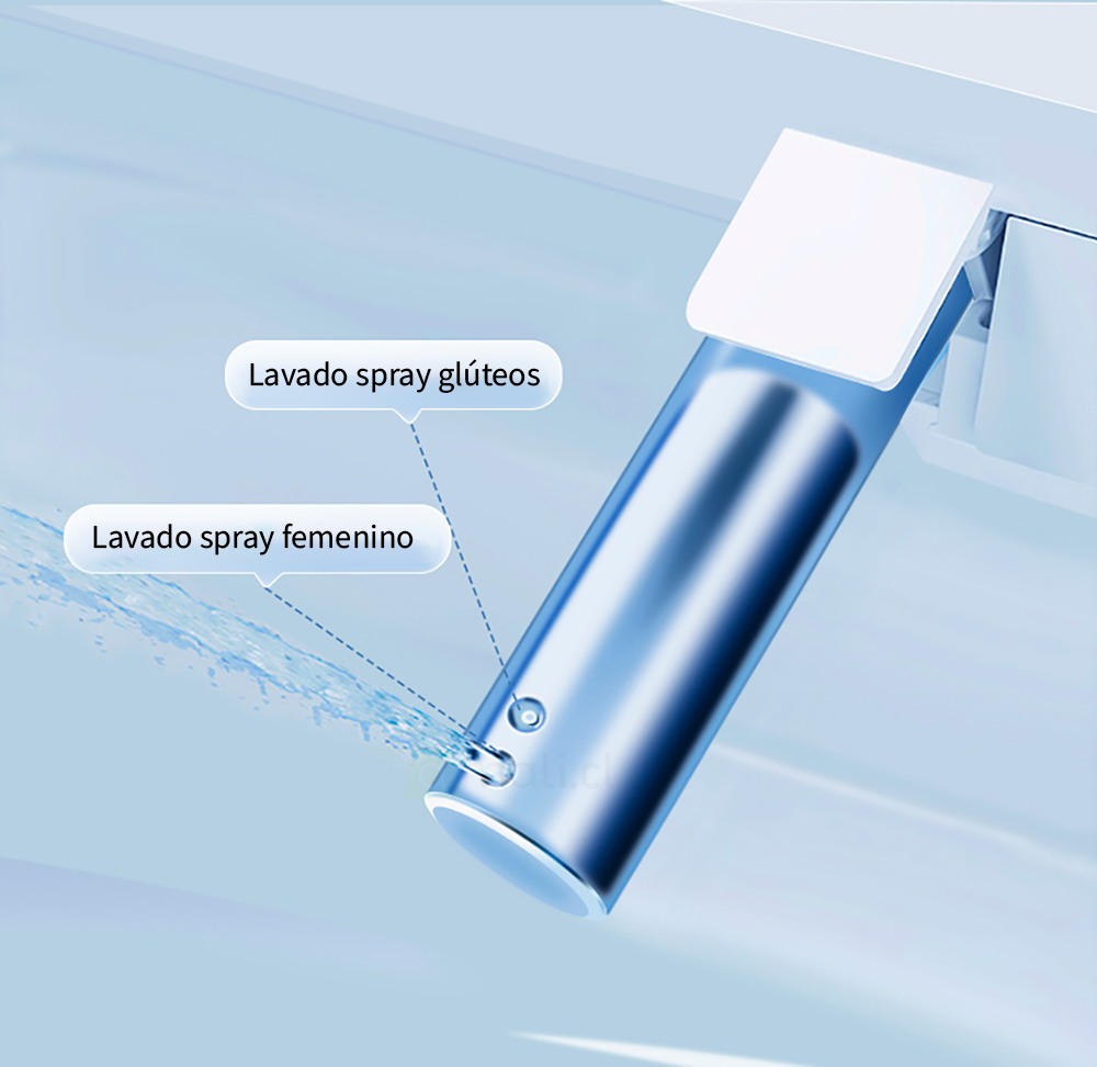 Tapa Asiento de Inodoro Inteligente BLU105 L White Bidet Baño  WC Japonés-4