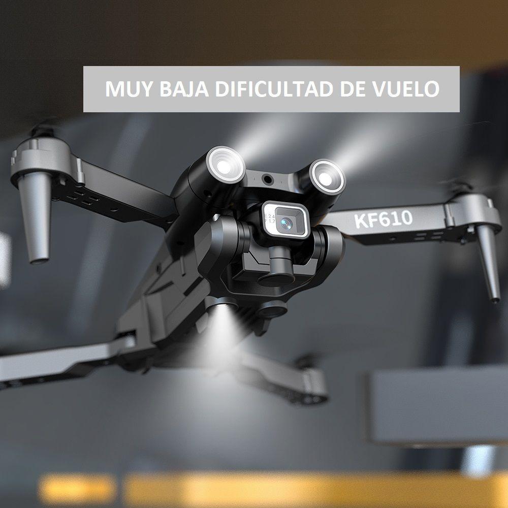 Drone Kf-610 Cámara Dual 3 Baterias Anti-obstáculos Giro 360 v2023 Black-1