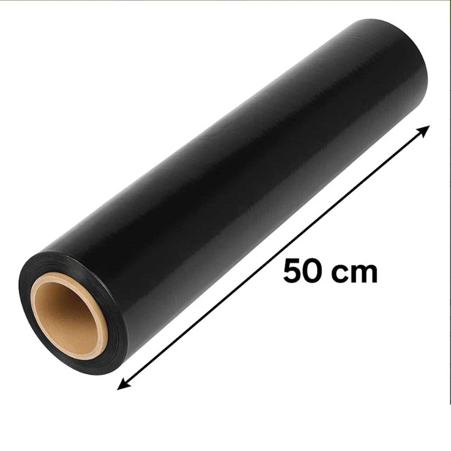Rollo Stretch Film Alusa Embalaje Autoadherente Negro 220m Black-2
