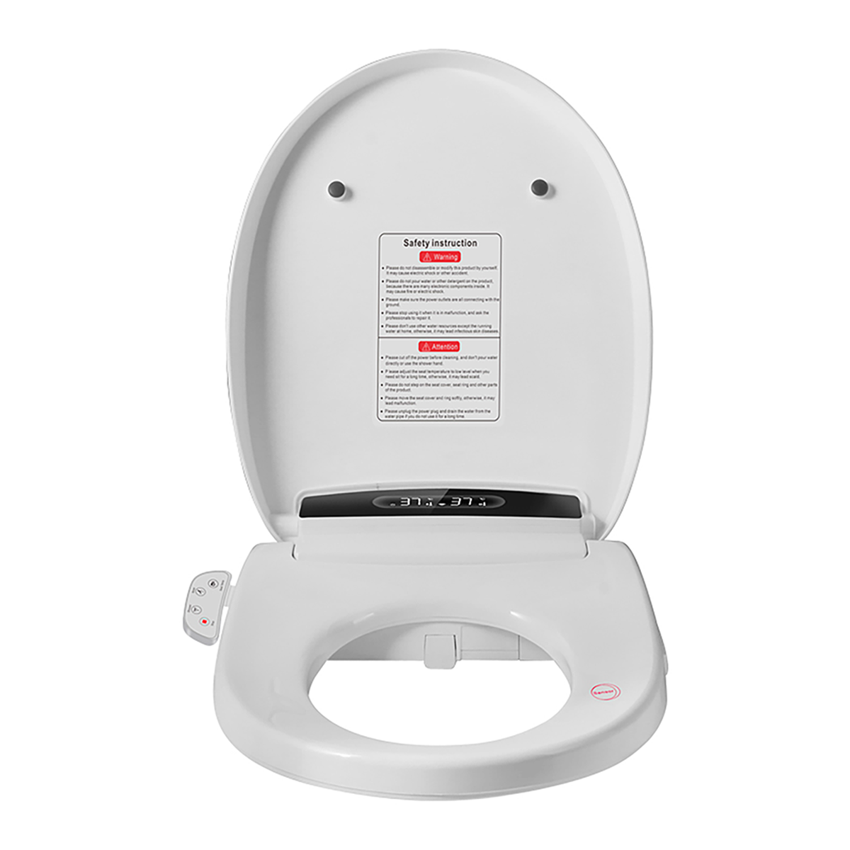 Tapa Asiento de Inodoro Inteligente BLU105 S Black Bidet Baño WC Japonés-5