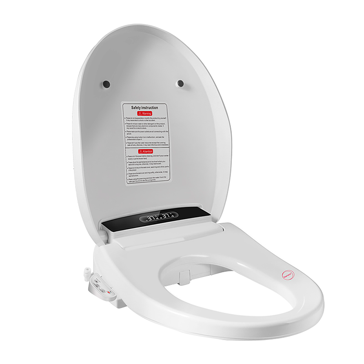 Tapa Asiento de Inodoro Inteligente BLU105 S Black Bidet Baño WC Japonés-3