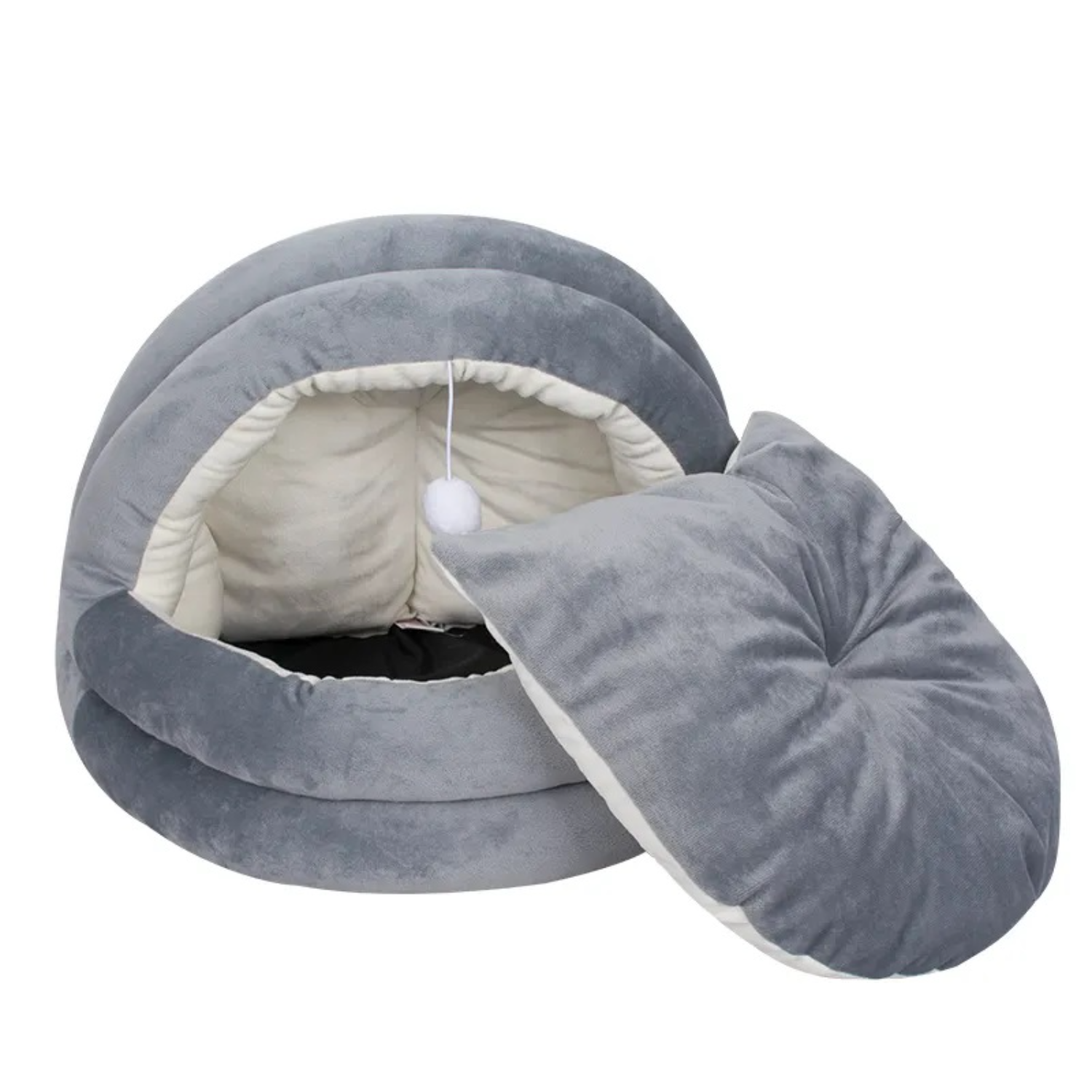 Cama De Gato Tipo Iglú - Modelo S 35 Cm - Luri Pets Celeste-2