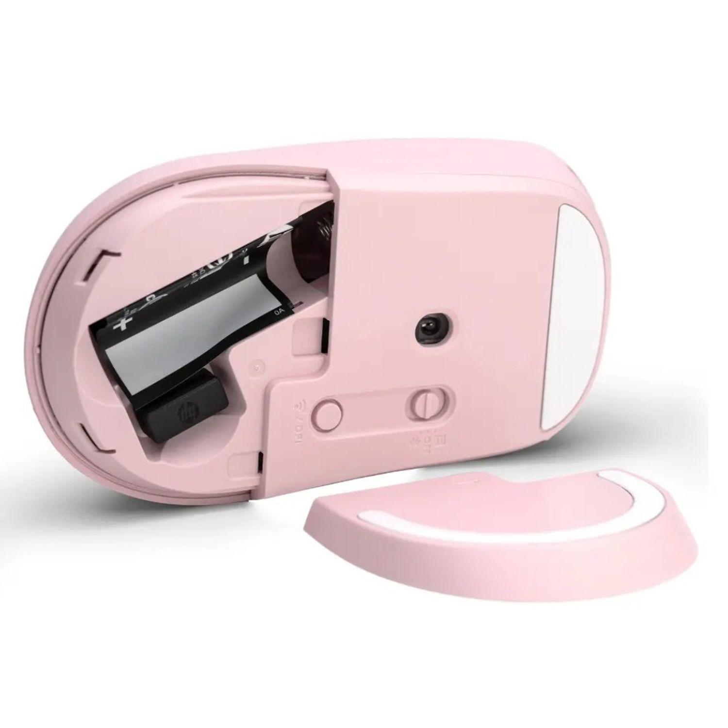 Mouse Inalámbrico Silencioso HP 400 Quiet Rosado-4