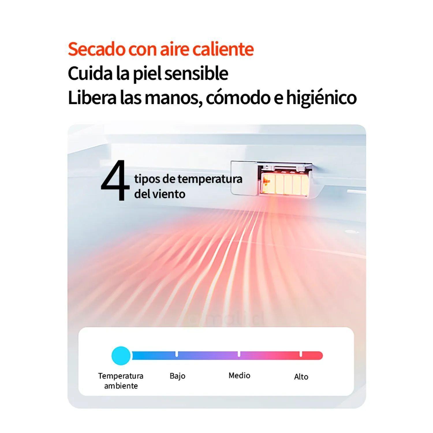 Tapa De Inodoro Inteligente Tipo U Plano Blu102wl Asiento con Bidé Integrado-4