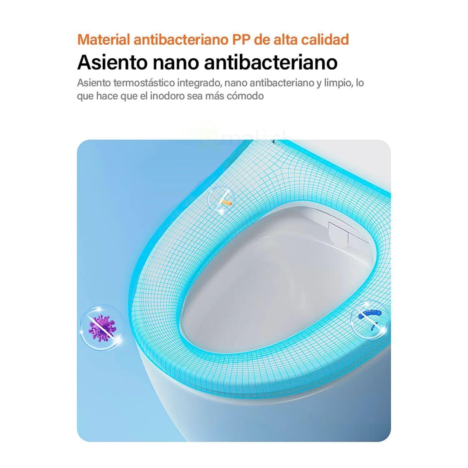 Tapa De Inodoro Inteligente Tipo U Plano Blu102wl Asiento con Bidé Integrado-6