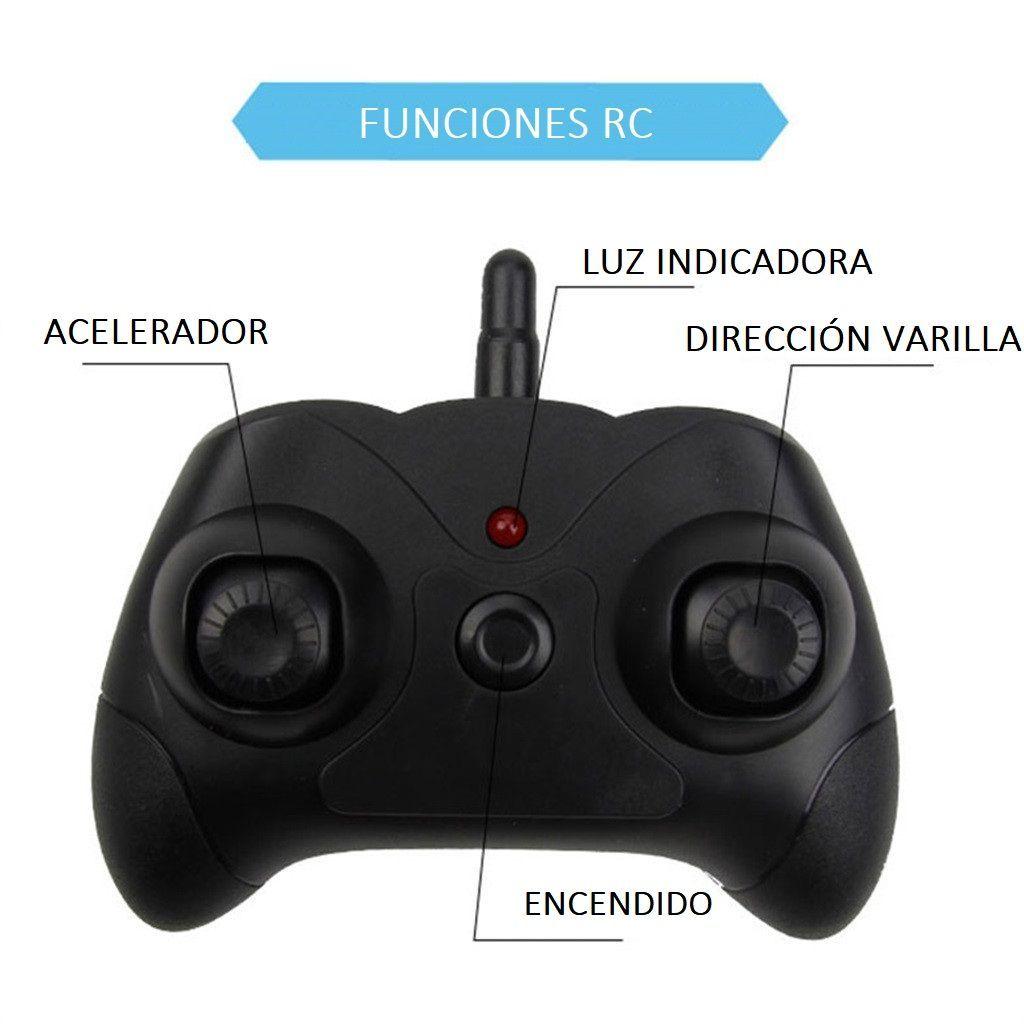 Avión FX-601 Anti-choque a Control remoto - Avión de combate - Ala fija - 2,4G - Rojo-2