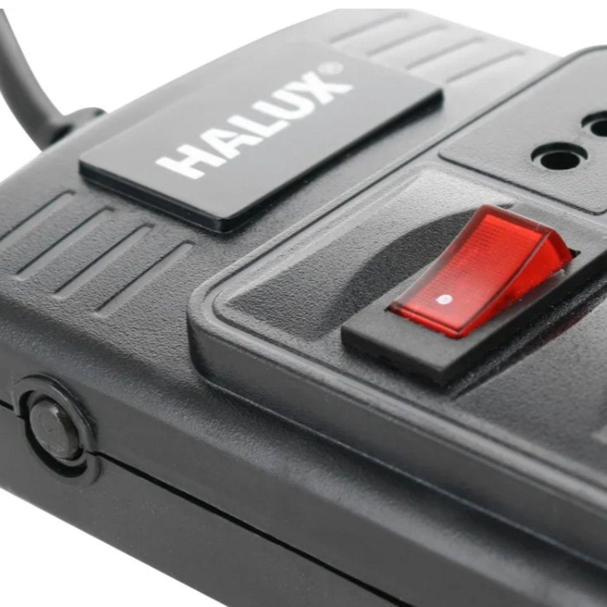 Alargador Halux 492226 6 Tomas Con 2 Puertos Usb E 3 M Color Negro-2