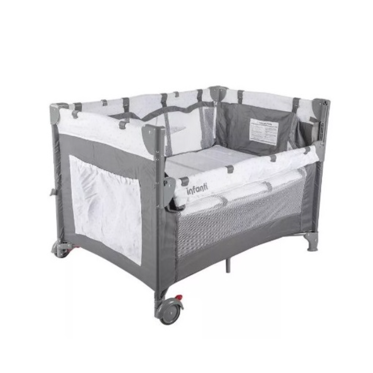 Cuna Corral Colecho Bebé Always Together Infanti Color Gris-2