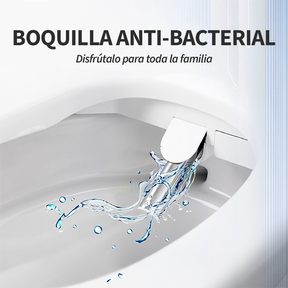 Tapa Asiento de Inodoro Inteligente BLU105 L Black Bidet Baño WC Japonés-3