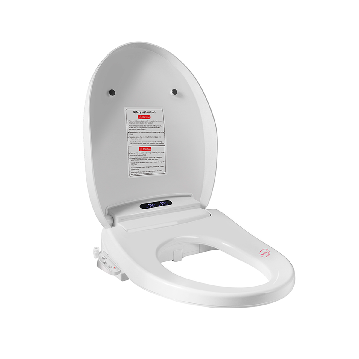 Tapa Asiento de Inodoro Inteligente BLU105 S White Bidet Baño  WC Japonés-2