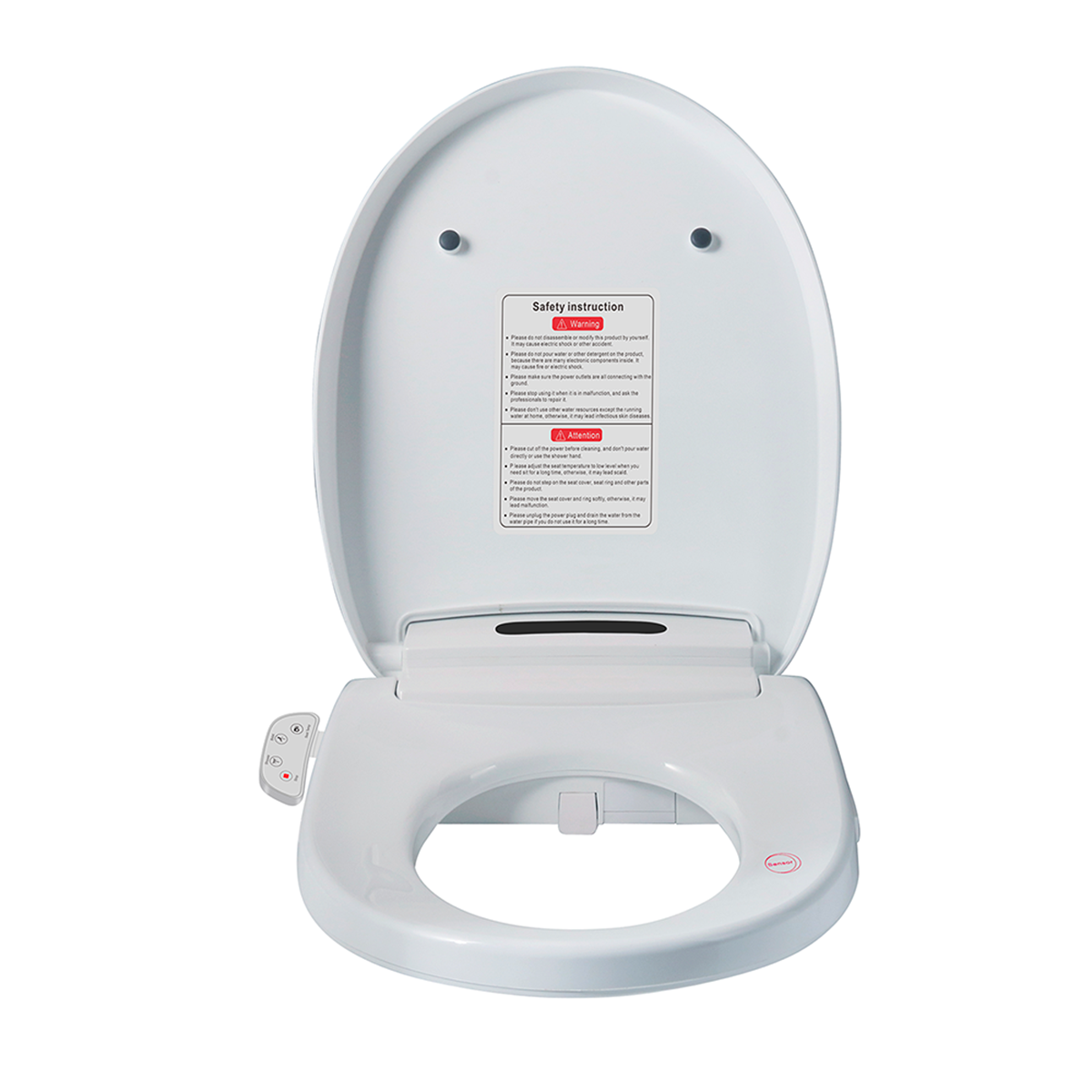 Tapa Asiento de Inodoro Inteligente BLU105 S White Bidet Baño  WC Japonés-5