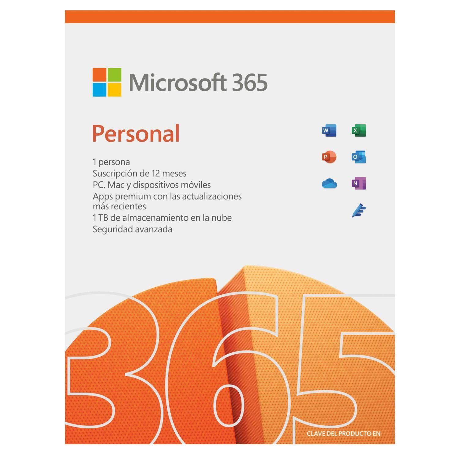 Microsoft Office 365 Personal 1 Persona Suscripción 12 Meses-0