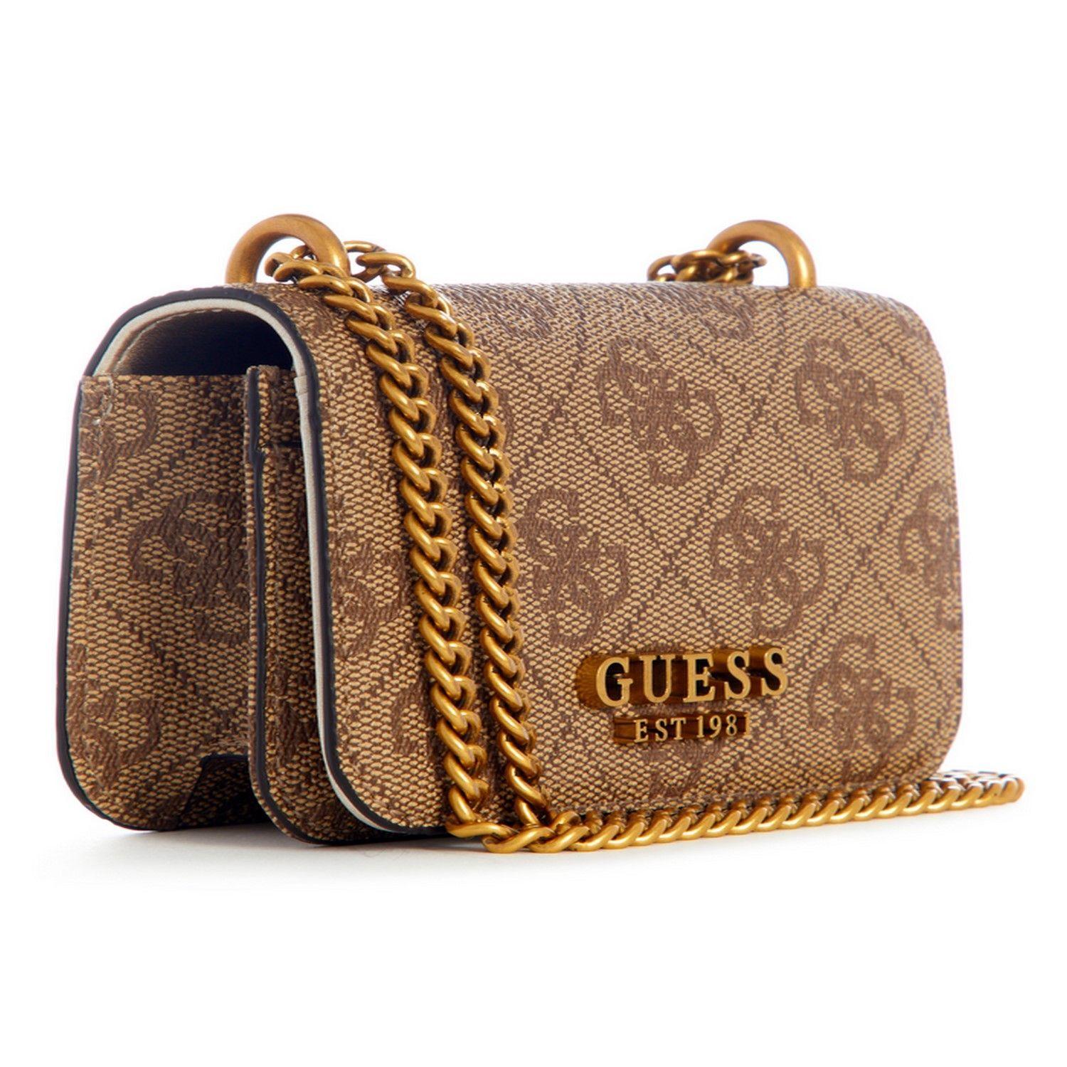 Mini Cartera Alexie Micro Mini Ltl Café Guess-1