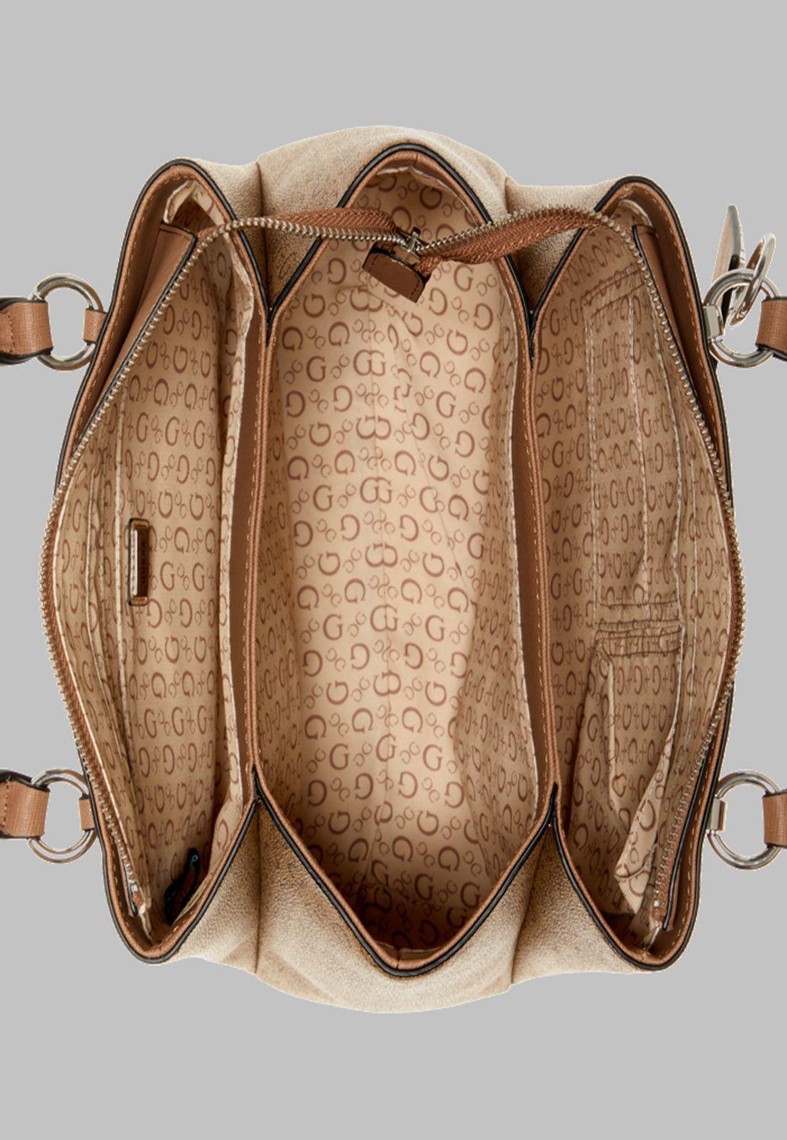 Cartera G Factory Menville Satchel Moc Café-3