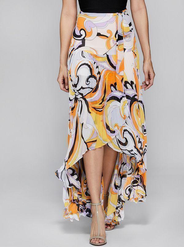 Falda Guess Magic Hour Maxi Skirt-0