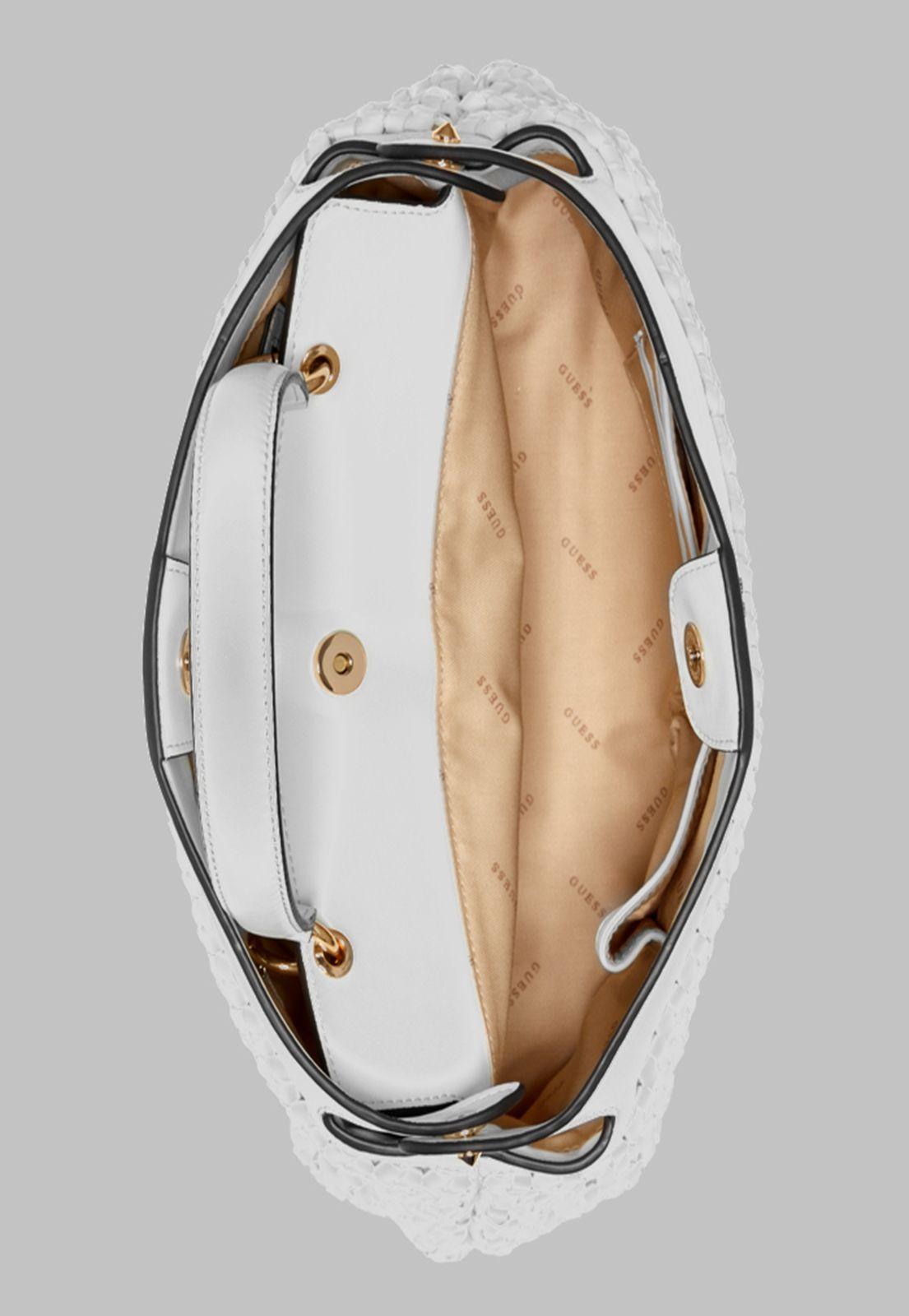 Cartera Guess Sicilia Satchel Whi Blanco-3