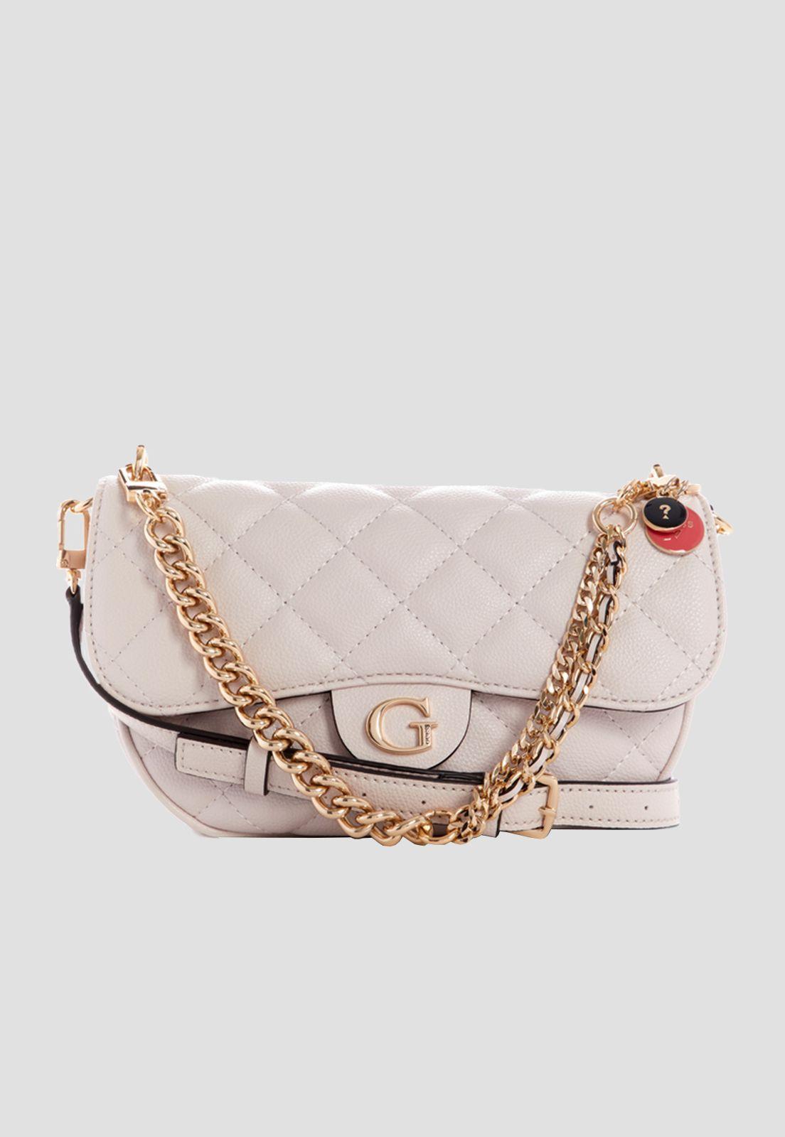 Cartera Gillian Crossbody Flap Sto Crema Guess-0