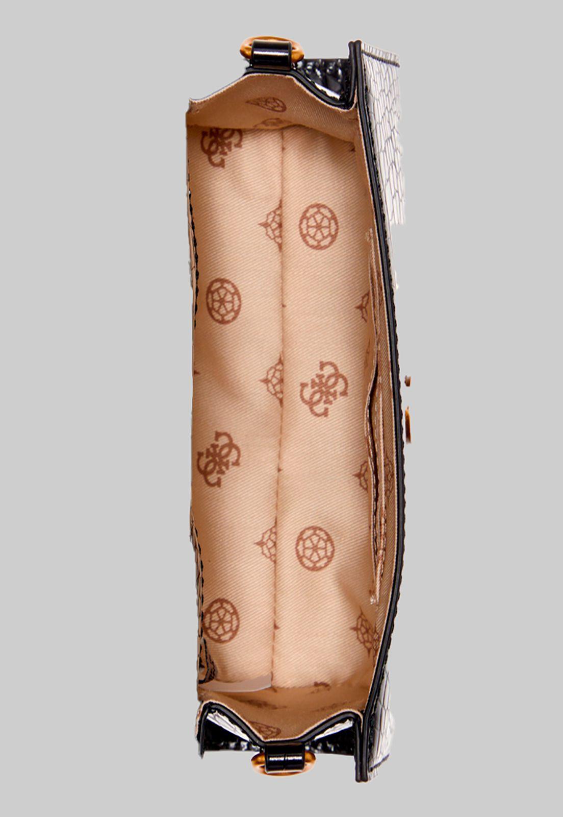 Cartera Night Fall Top Handle Flap Bla Negro Guess-3