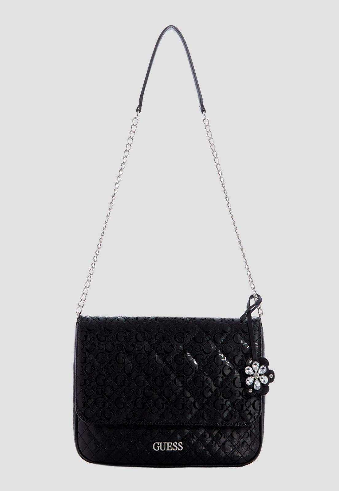 Cartera Gretna Crossbody Flap Bla Negro Guess-0