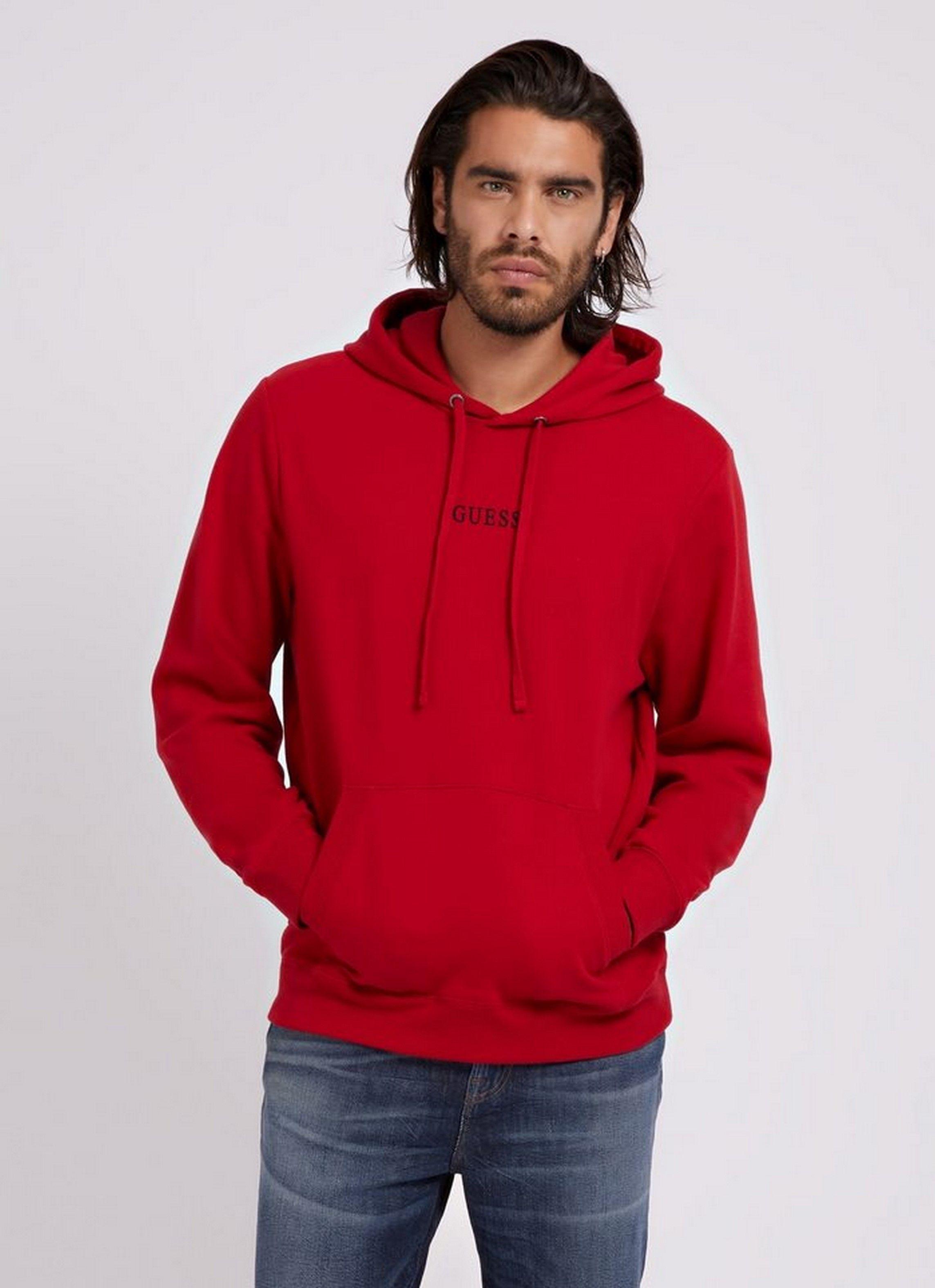 Poleron Guess Roy Guess Hoodie G532 Rojo-1