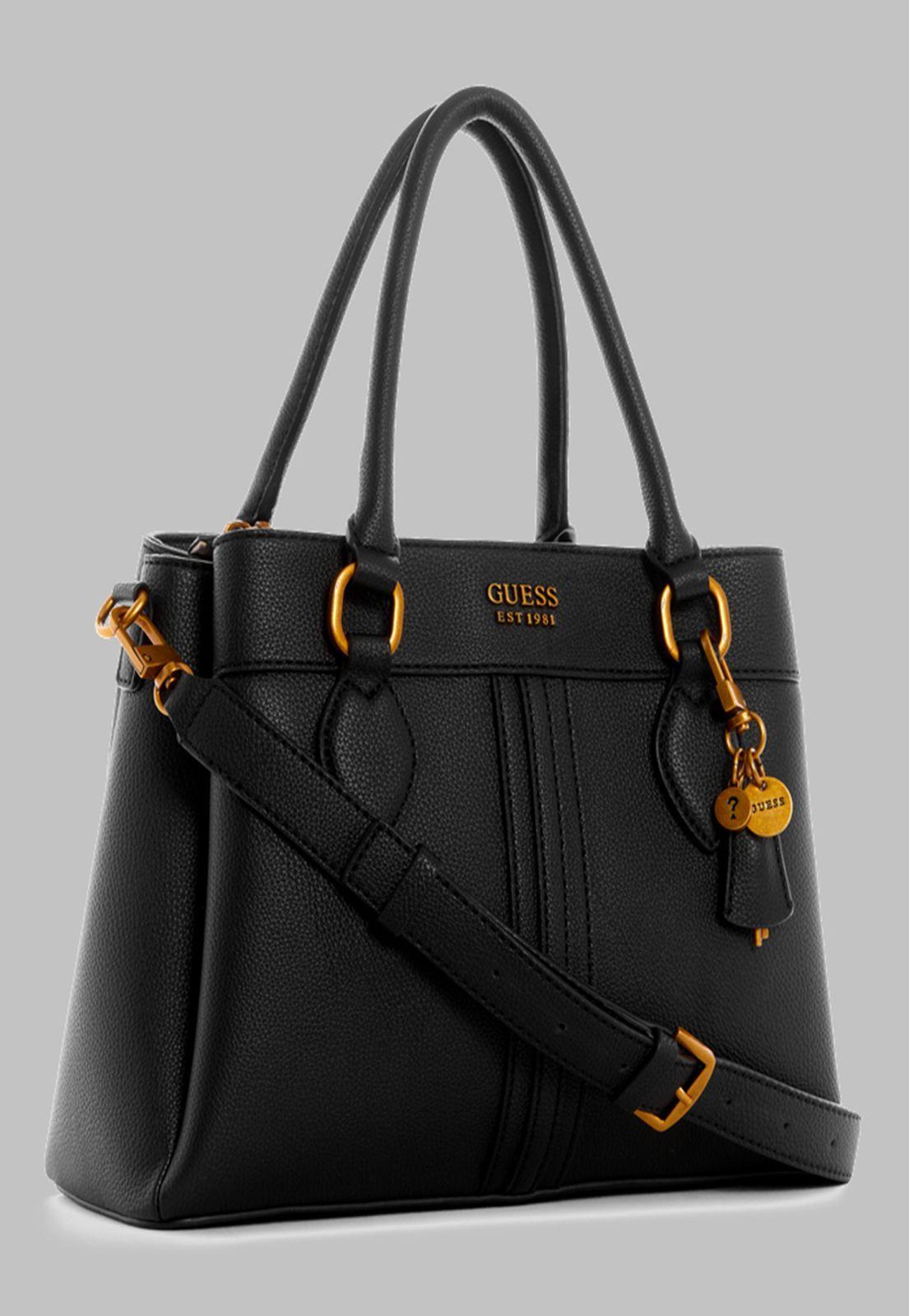 Cartera Guess Kasinta 3 Compartment Satchel Bla Negro-1