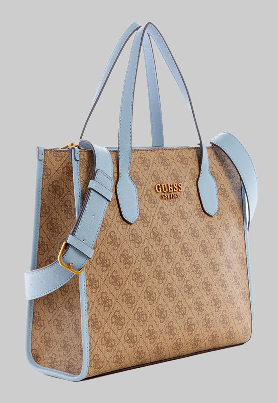 Cartera Guess Silvana 2 Compartment Tote Llt Lila-1