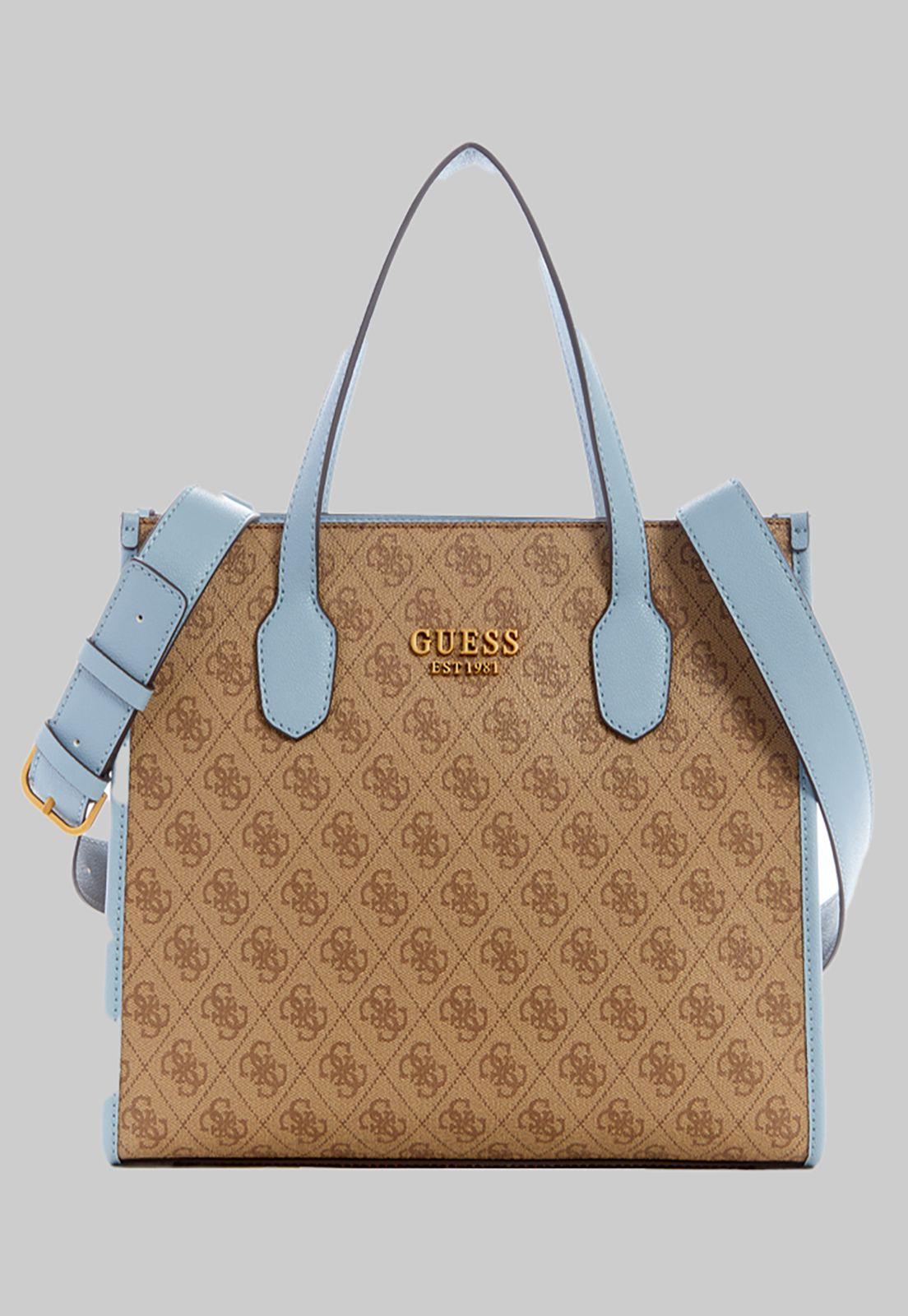 Cartera Guess Silvana 2 Compartment Tote Llt Lila-0