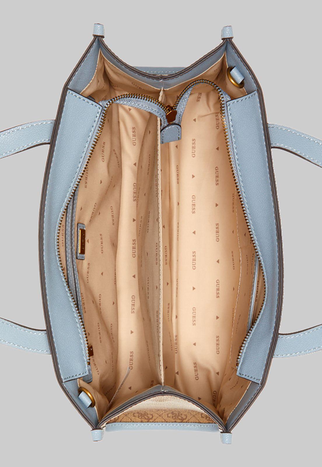 Cartera Guess Silvana 2 Compartment Tote Llt Lila-3