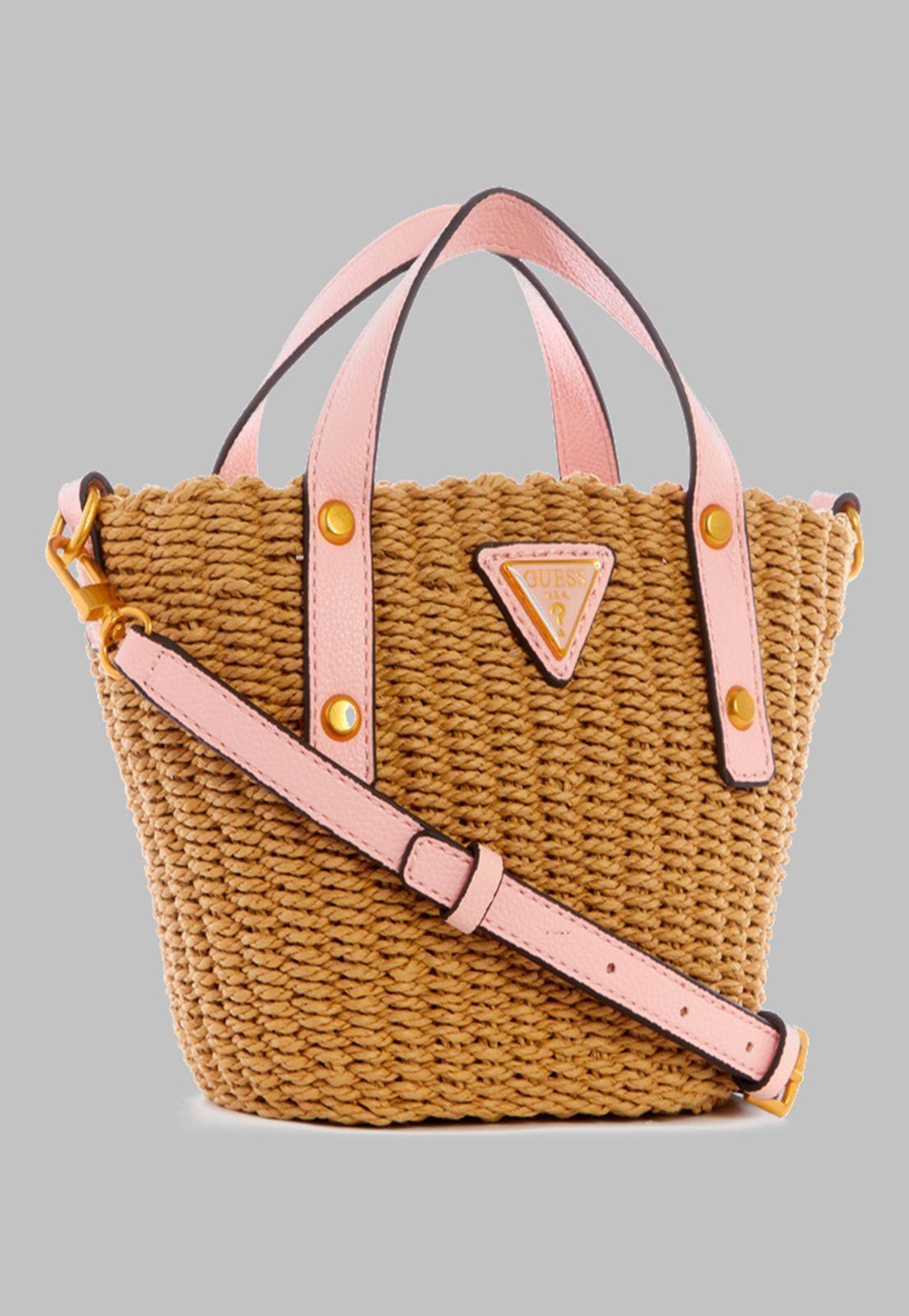 Mini Cartera Guess Lilica Mini Tote Pch Rosado-2