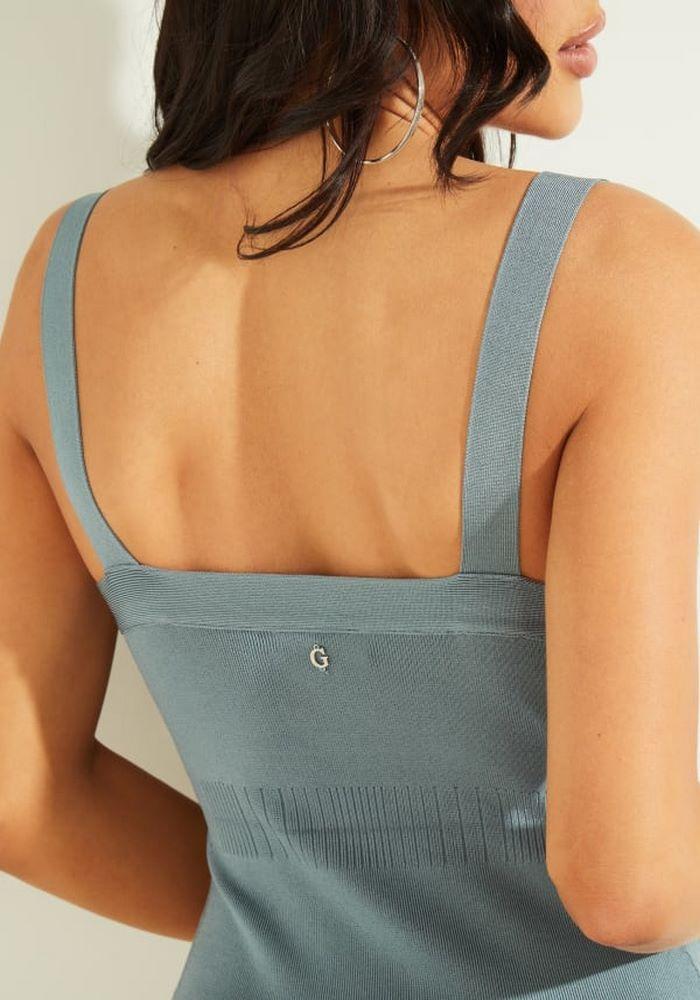 Vestido Guess Es Sl Mirage Anise Rib Dress A70H Celeste-3