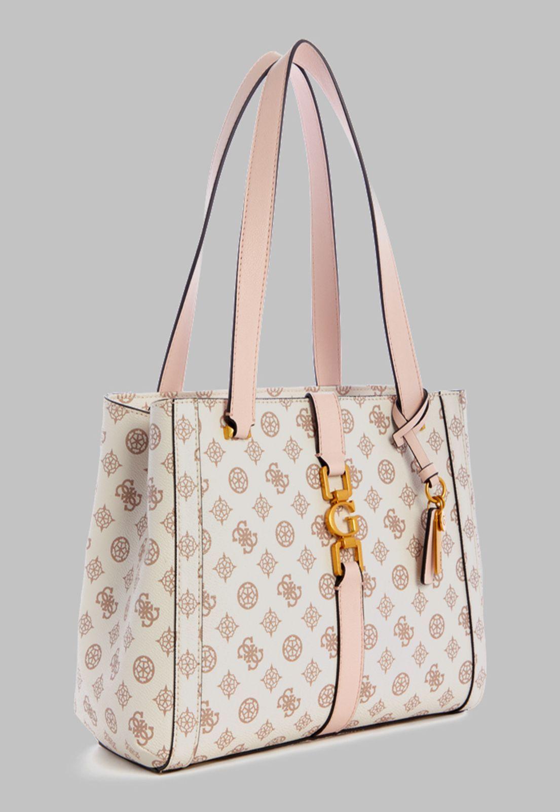 Cartera Guess Briana Shoulder Satchel Crg Crema-1