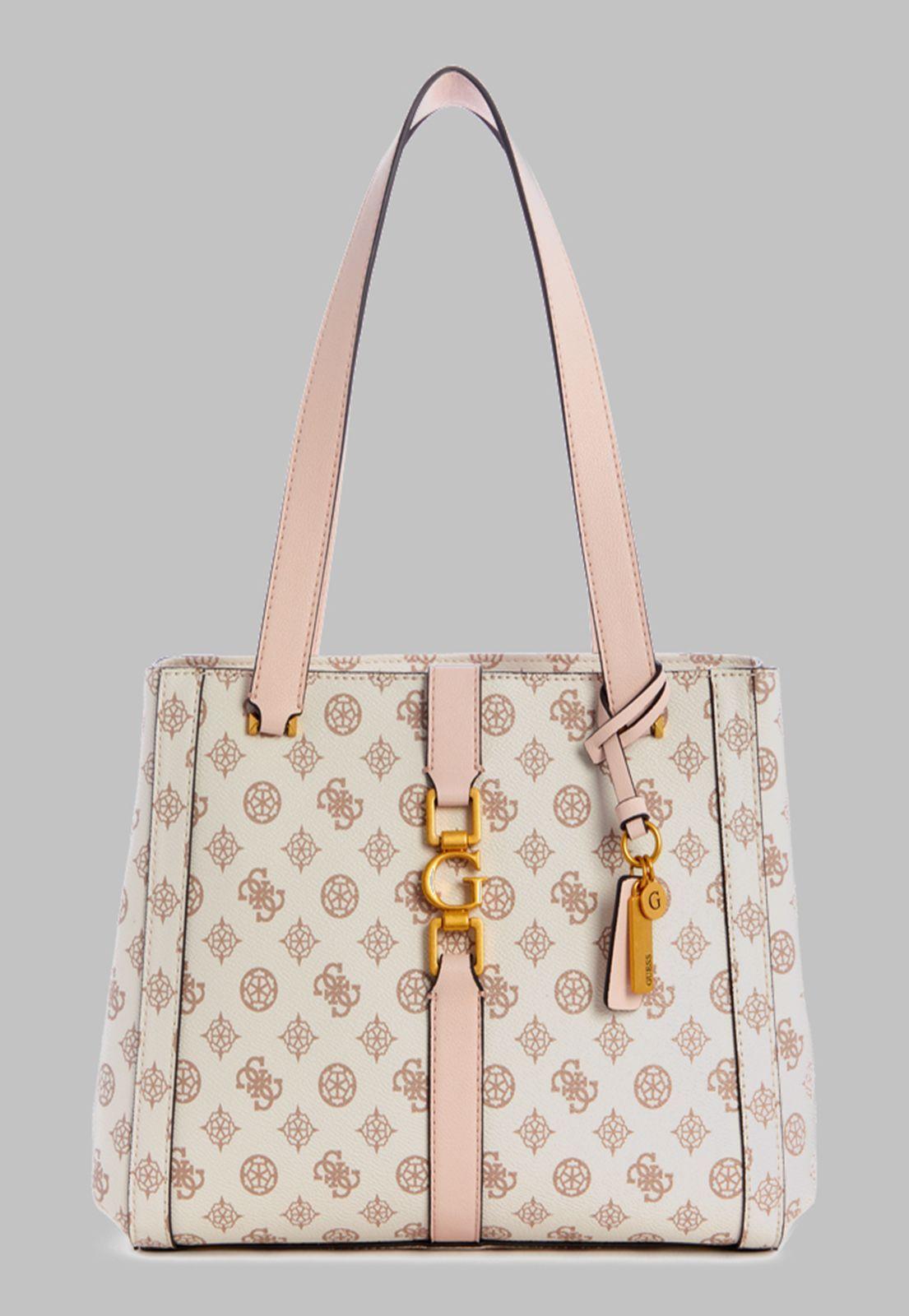 Cartera Guess Briana Shoulder Satchel Crg Crema-0