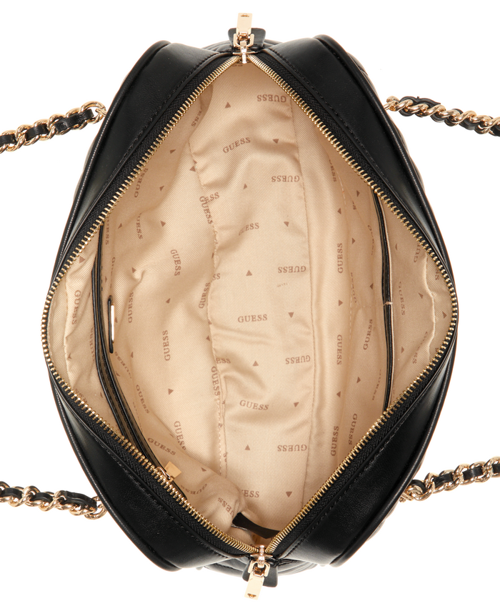 Cartera Guess Keillah Top Zip Shoulder Bag Bla Negro-3