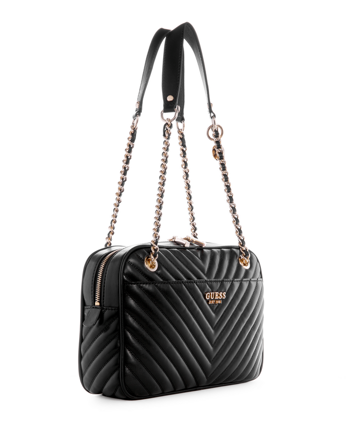 Cartera Guess Keillah Top Zip Shoulder Bag Bla Negro-1