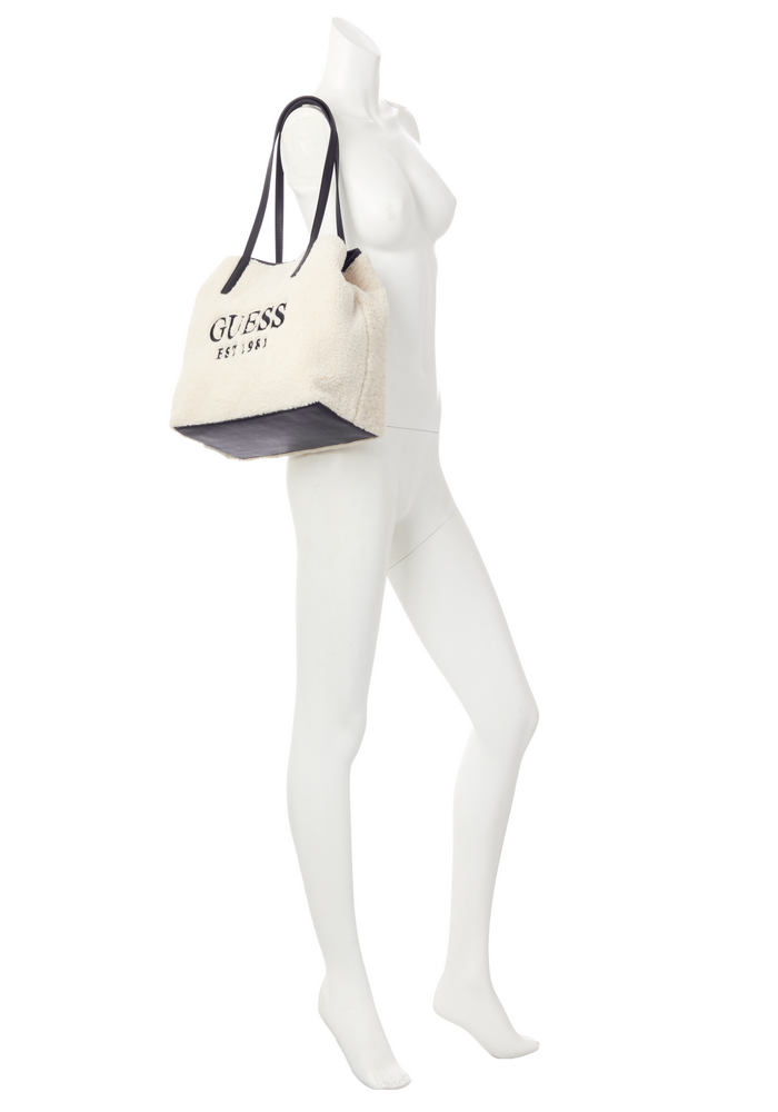 Cartera Vikky Tote Nat Blanco Guess-3