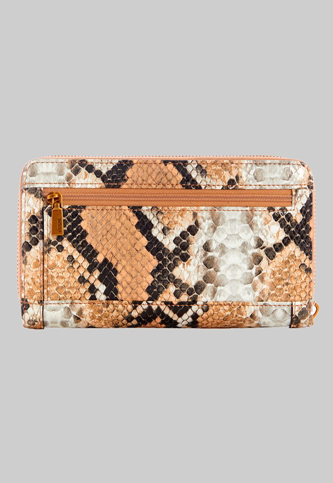 Billetera Abey Slg Large Zip Around Npy Café Guess-1