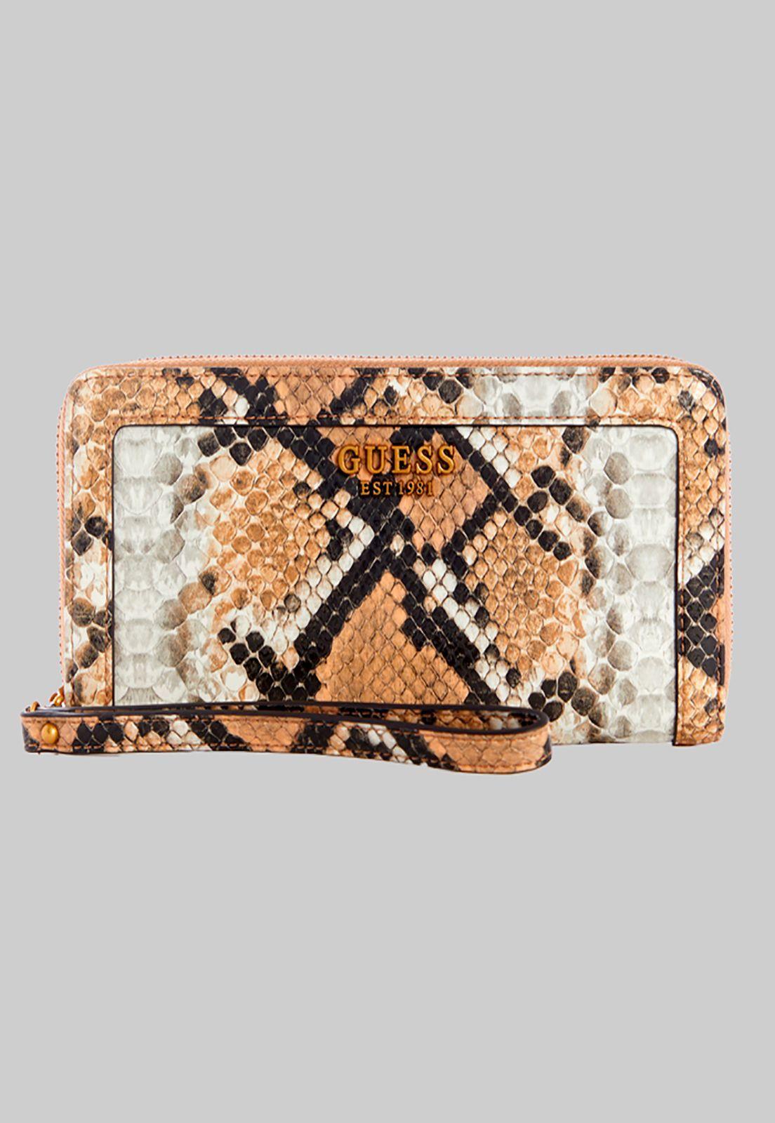 Billetera Abey Slg Large Zip Around Npy Café Guess-0