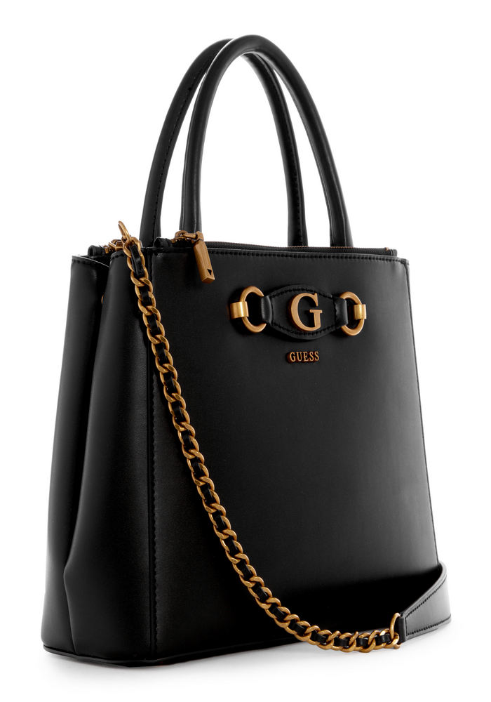 Cartera Izzy Status Satchel Bla Negro Guess-1
