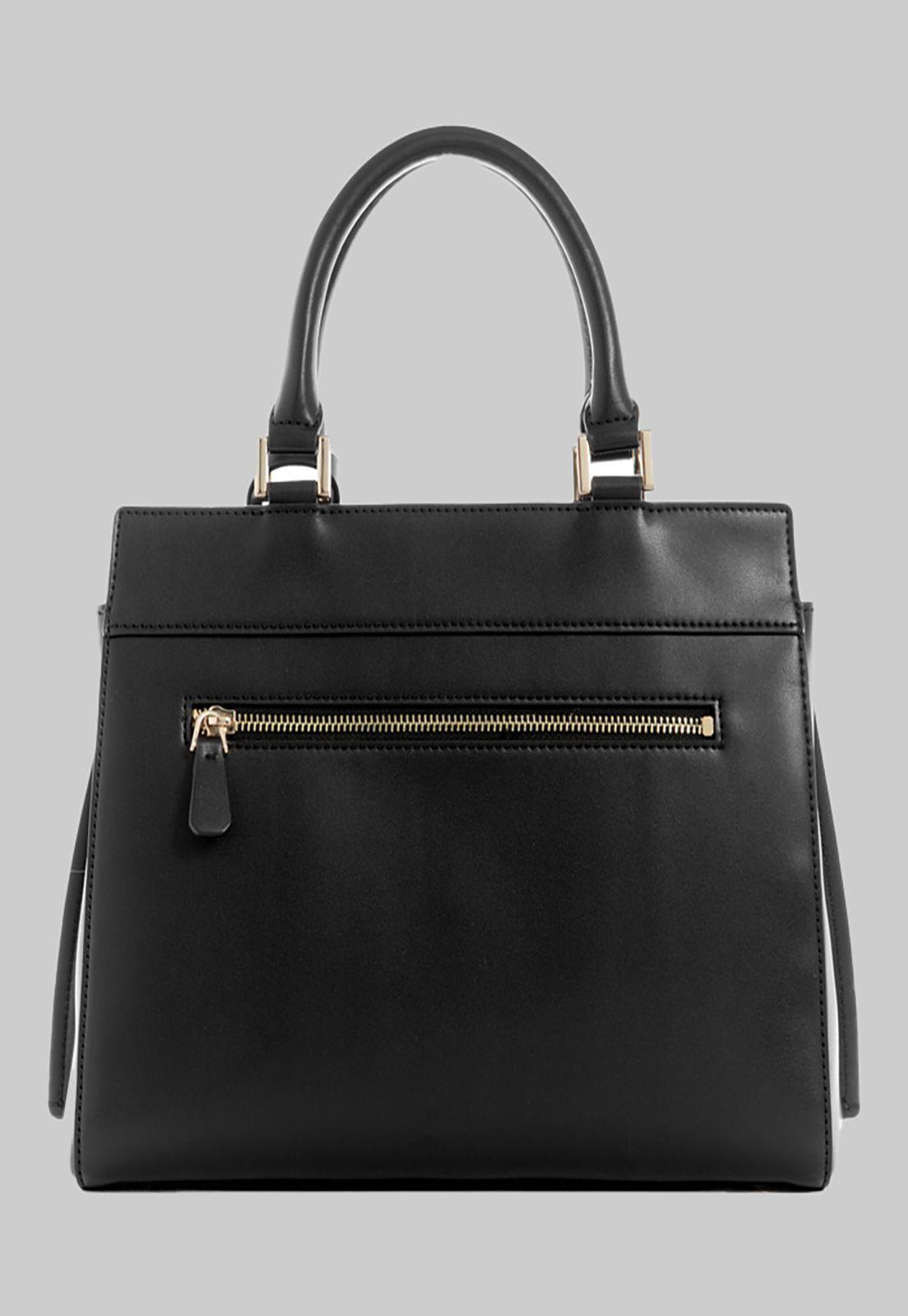 Cartera Guess Katey Luxury Satchel Bla Negro-2