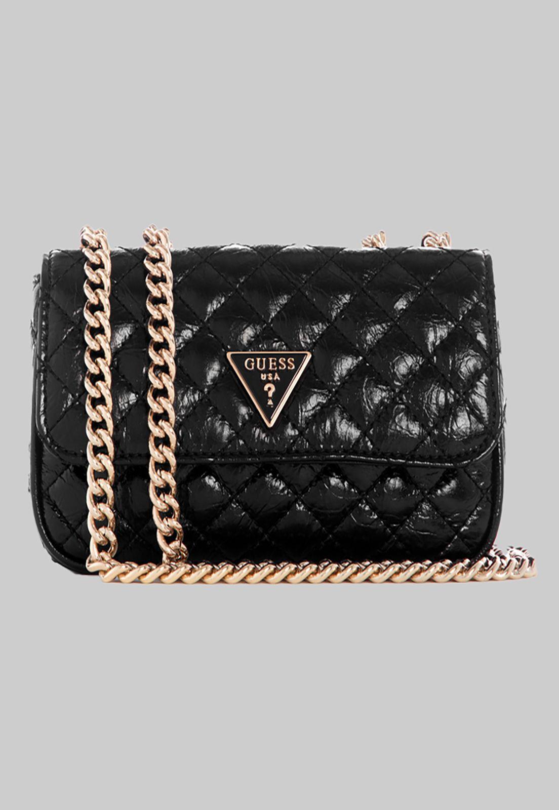 Mini Cartera Guess Spark Micro Mini Bla Negro-0