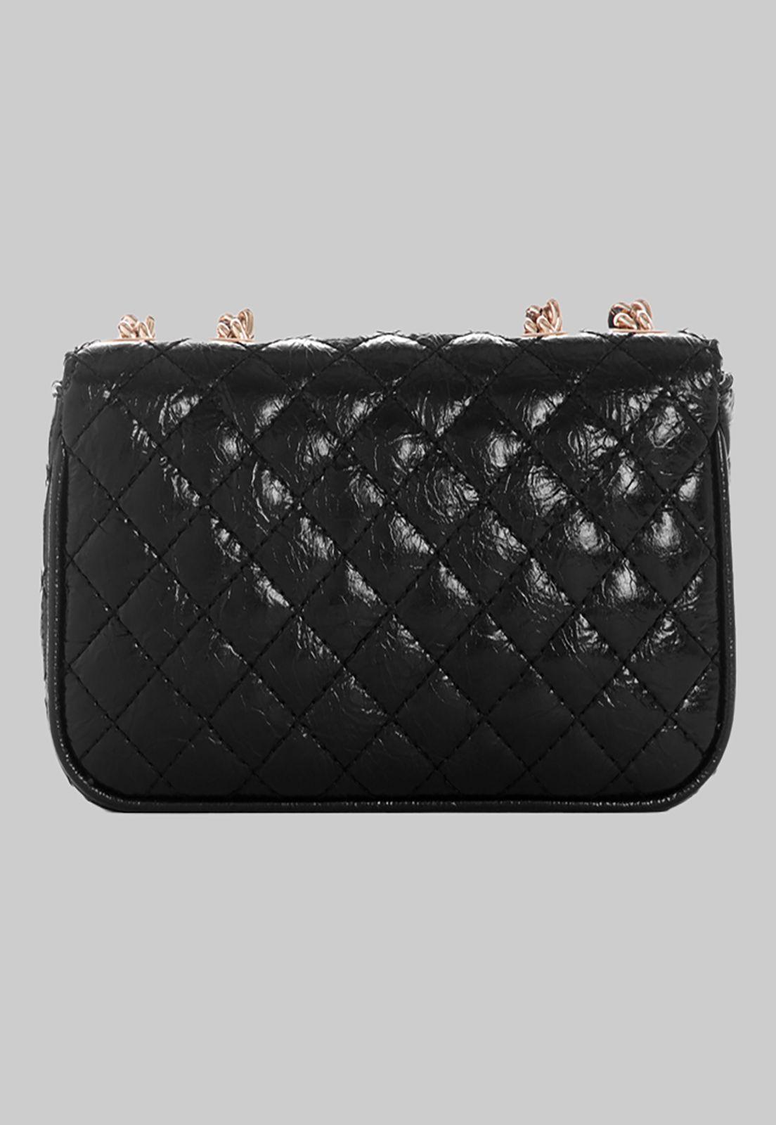 Mini Cartera Guess Spark Micro Mini Bla Negro-2