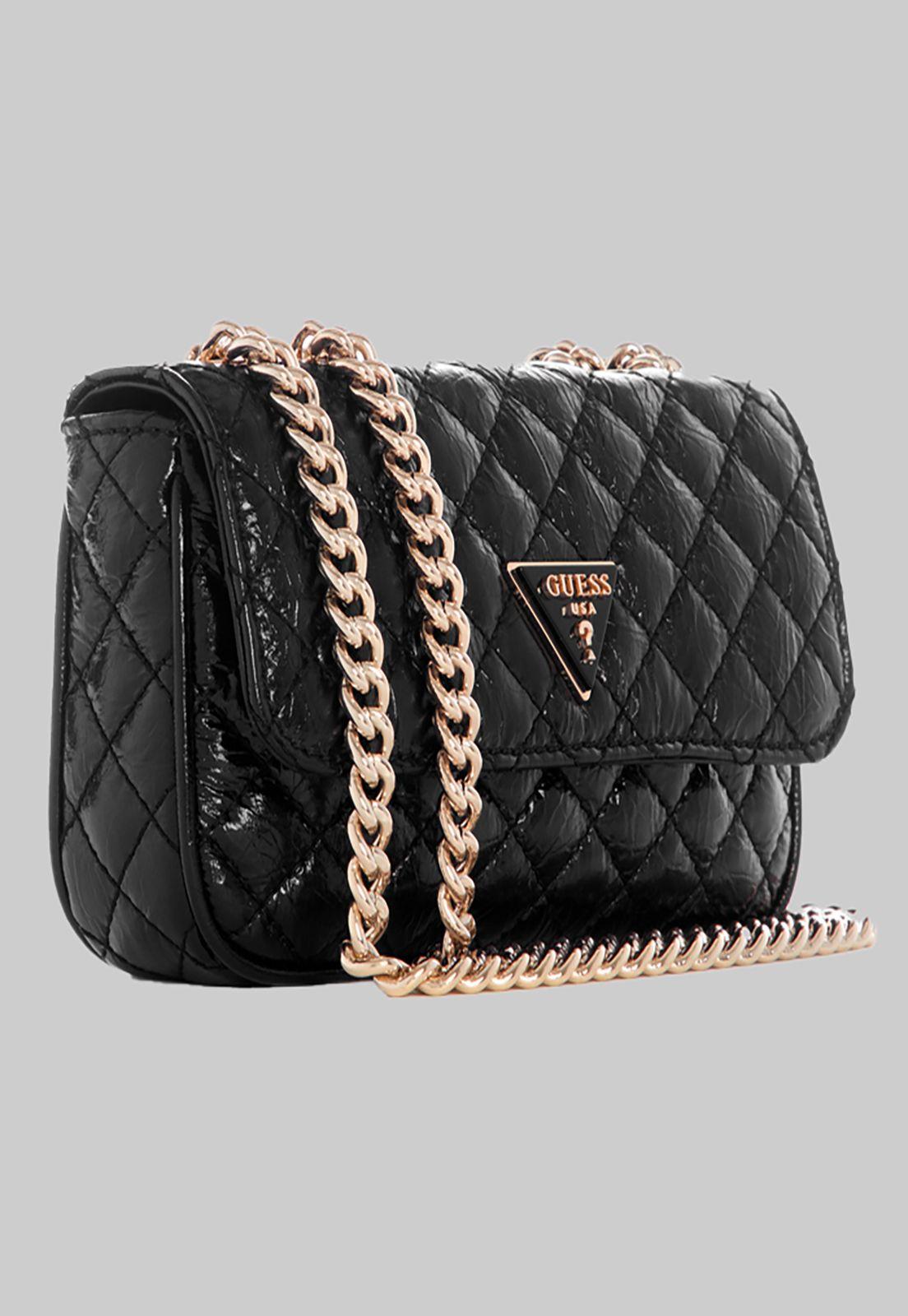 Mini Cartera Guess Spark Micro Mini Bla Negro-1