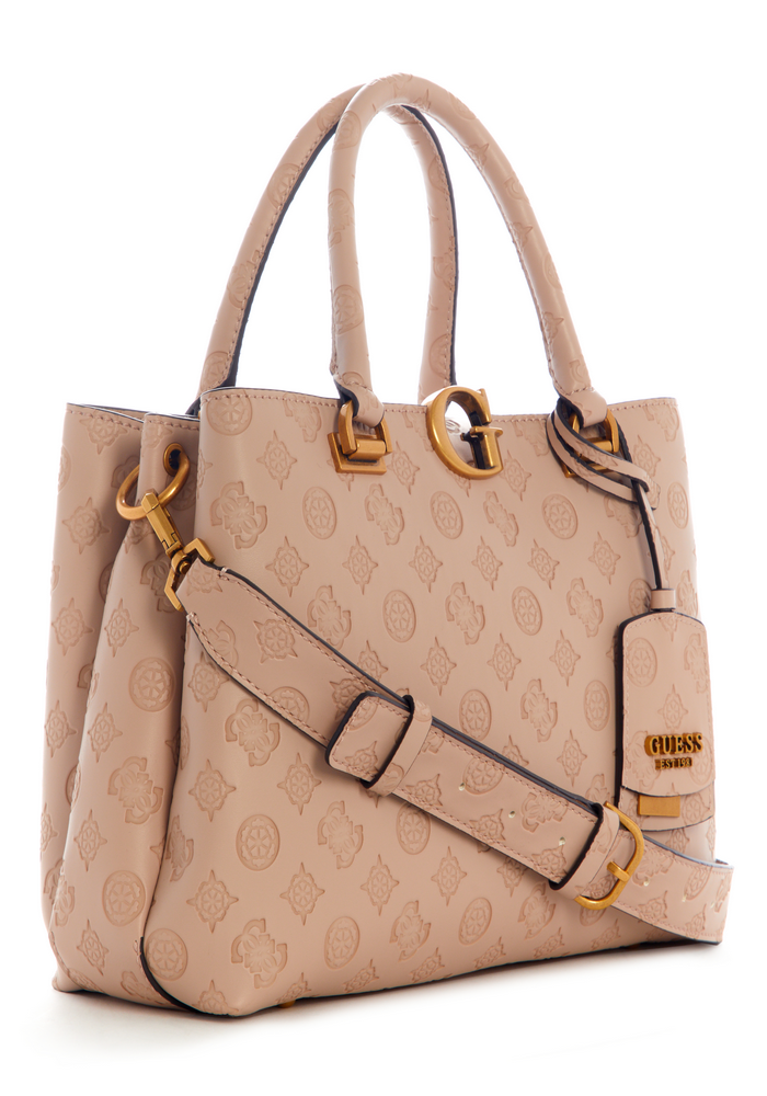 Cartera G Vibe Girlfriend Satchel Bfo Café Guess-1