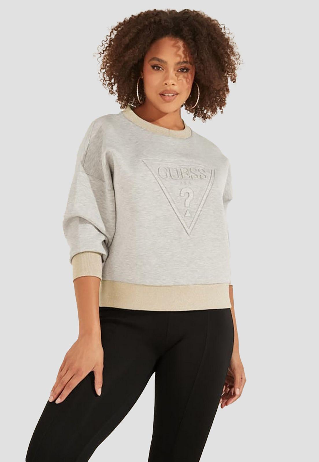 Poleron Guess Activewear Tops Lmgy Gris-0